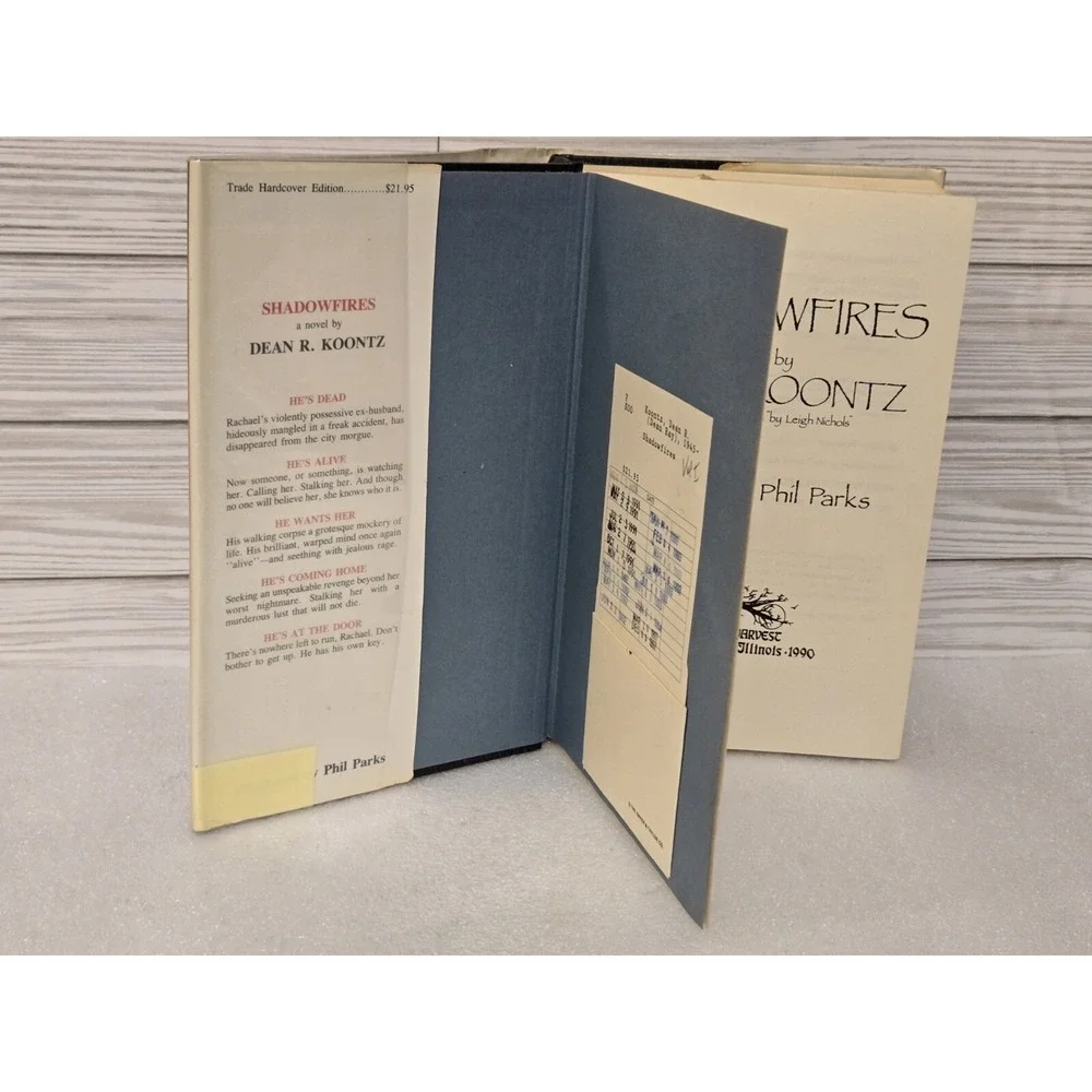 SHADOWFIRES‎ BY DEAN KOONTZ (AND LEIGH NICHOLS). HARDCOVER 1987 FIRST EDITION